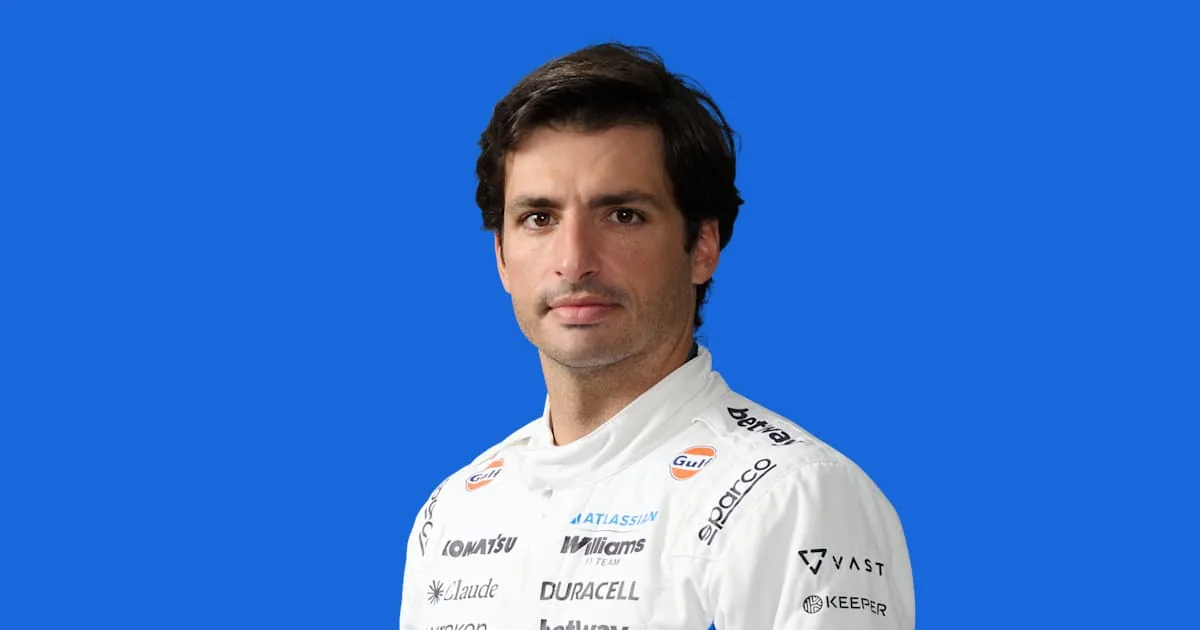 Carlos Sainz in an official reference photograph