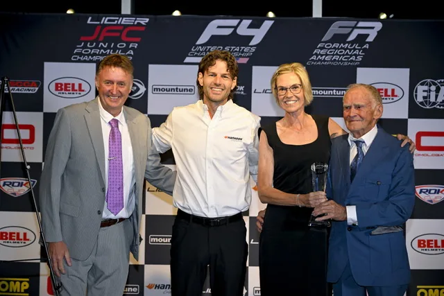 Kiwi Motorsport representatives at the F4 U.S. awards