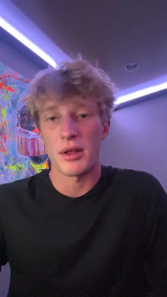 Cooper Becklin speaking in his video testimonial